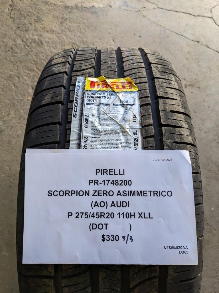 PIRELLI SCORPION ZERO ASIMMETRICO (AO) AUDI P 275 45 20 110H XL TIRE 1748200 CQ3