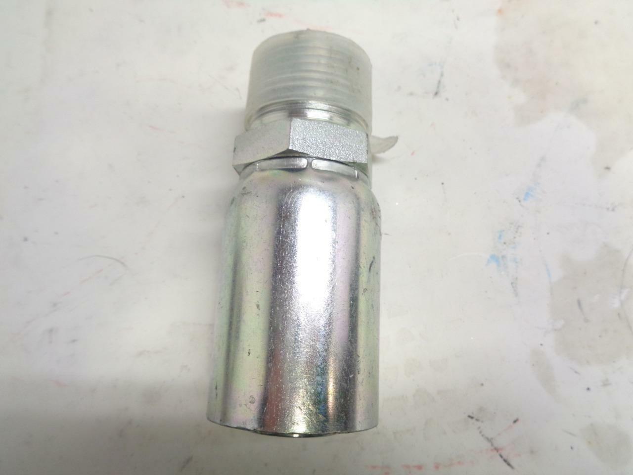 NEW 3 PACK OF EATON SYNFLEX HOSE MALE PIPE SWAGE CRIMP FITTING FJ9372-1616 R10TD