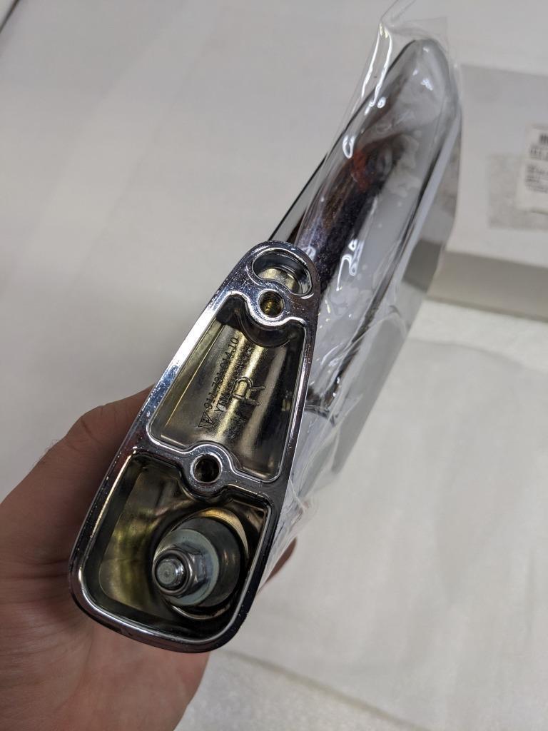 PORSCHE 91173101410 RIGHT FLAG MIRROR CHROME FOR 74-76 911 NEW PGB2TA