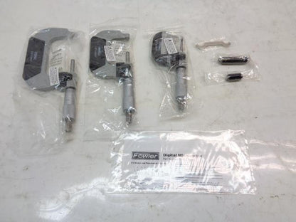 NEW FOWLER 52-224 MICROMETER SET 0-3" 0.0001" (COMPLETE) R22T5
