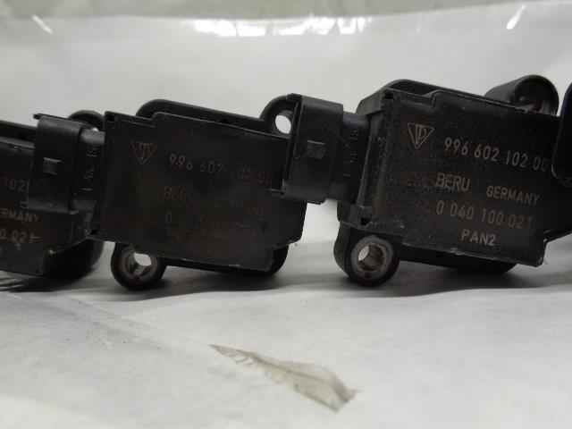 BERU PORSCHE IGNITION COILS SET OF 6 USED 996 602 102 00 R25T5
