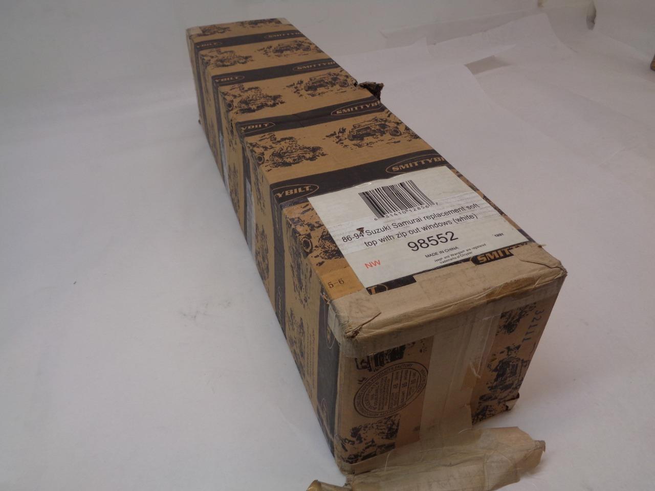 SMITTYBILT WHITE SOFT TOP w/ ZIP WINDOWS FOR 86-94 SUZUKI SAMURAI 98552 SR