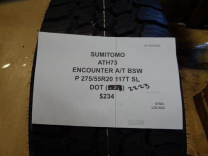 SUMITOMO ENCOUNTER A/T BSW P 275 55 20 117T SL TIRE ATH73 BQ4
