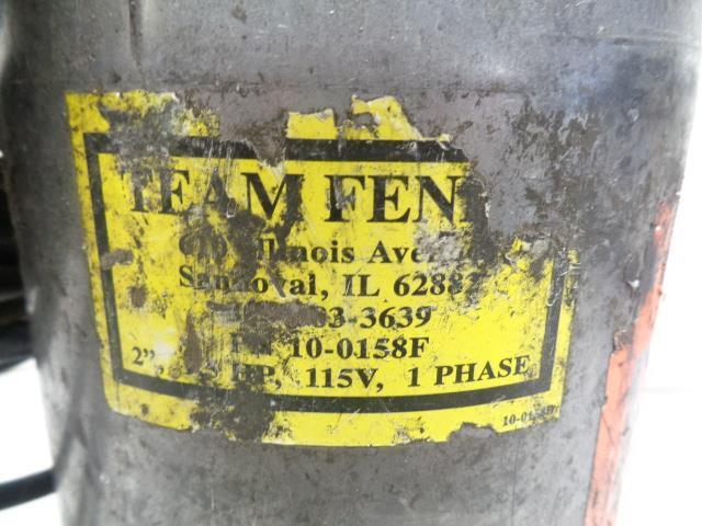 TEAM FENEX 1.1 HP SUBMERSIBLE PUMP 10-0158F FOR PARTS J1