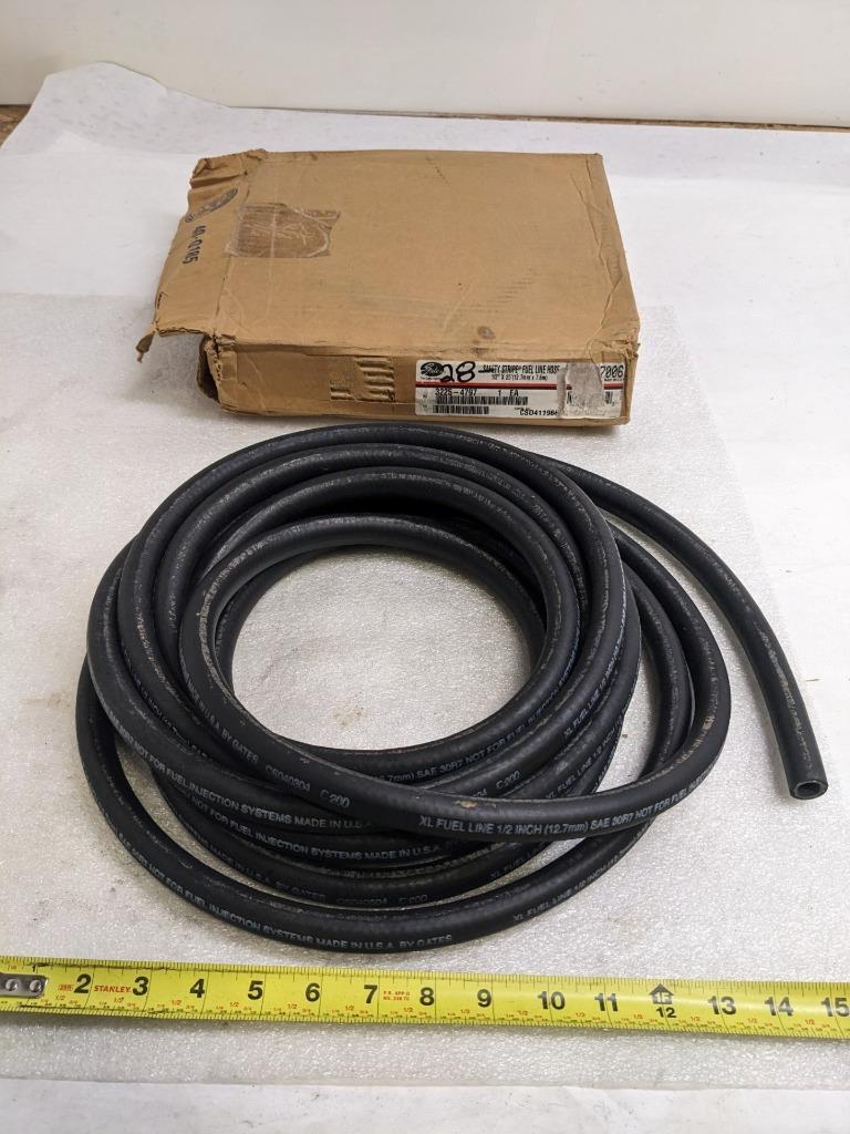 GATES 27006 FUEL HOSE 25' LONG 1/2" ID NITRILE NEW R15
