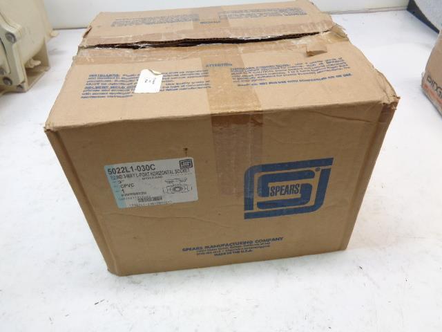 NEW SPEARS PLASTIC 3" T PIPE FITTING 5022L1-030C HORIZONTAL SOCKET R32