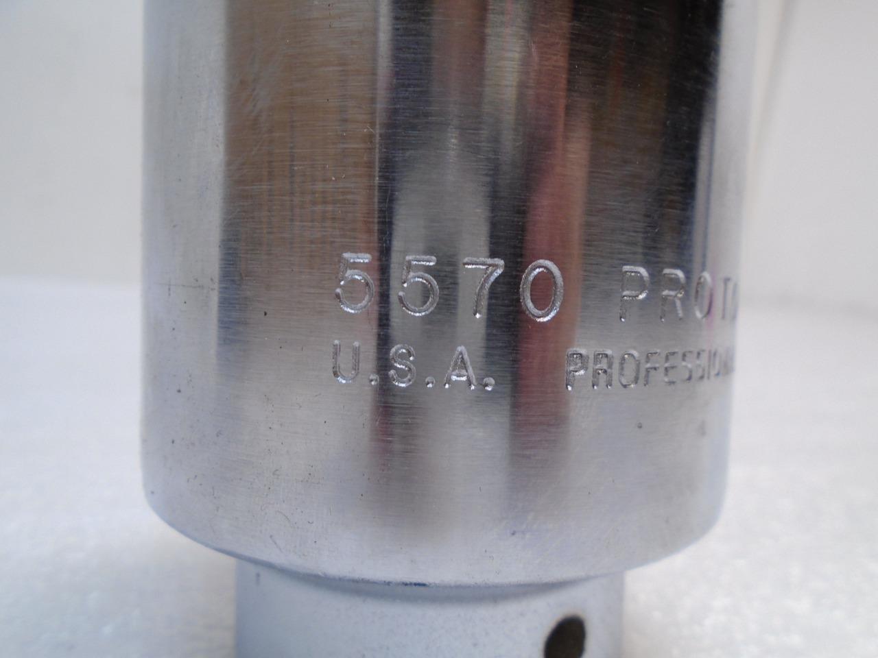 NEW STANLEY PROTO 3/4 IN. DR. IMPACT SOCKET 2-3/16 IN. 12 PT. 5570 R22