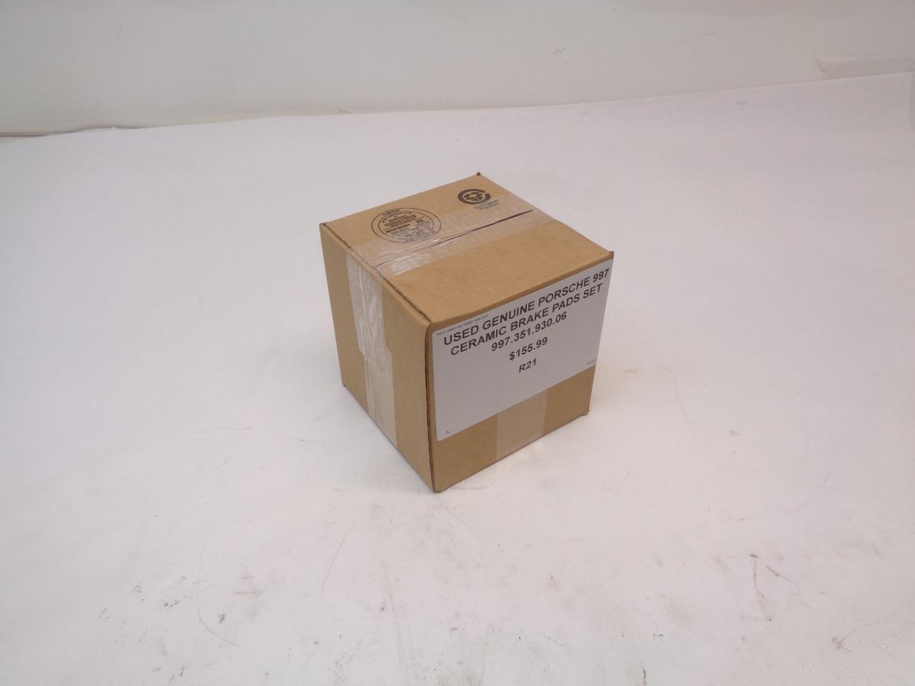 USED GENUINE PORSCHE 997 CERAMIC BRAKE PADS SET 99735193006 R21