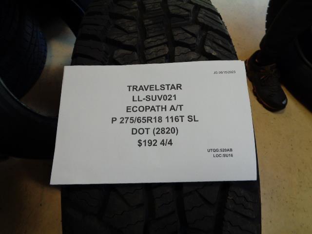 2 TRAVELSTAR ECOPATH A/T P 275 65 18 116T SL ALL TERRAIN TIRES LL-SUV021 CQ3
