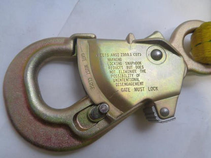 RELIANCE SKYLINE SAFETY HARNESS 6' LANYARD W/ STEELHEAD SNAPS 741406 R30