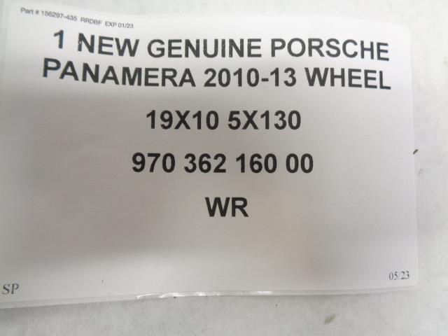 1 NEW GENUINE PORSCHE PANAMERA 2010-13 WHEEL 19X10 5X130 970 362 160 00 WR