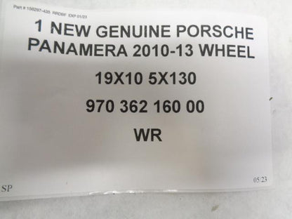 1 NEW GENUINE PORSCHE PANAMERA 2010-13 WHEEL 19X10 5X130 970 362 160 00 WR