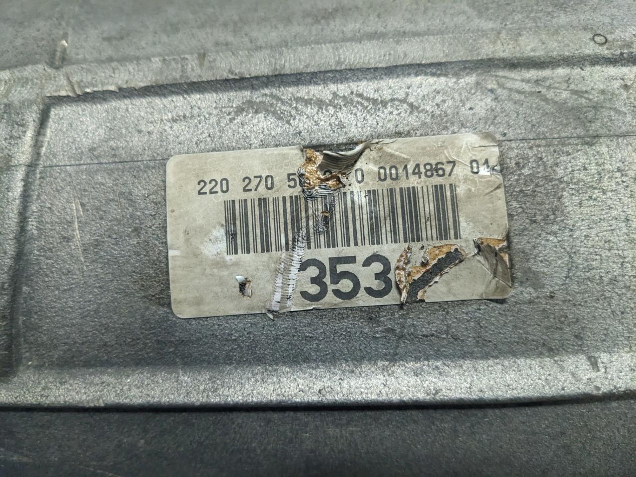 Mercedes 2202705701 2002 S Class 220 Type, AT, S500, ID 7 speed Transmission B2