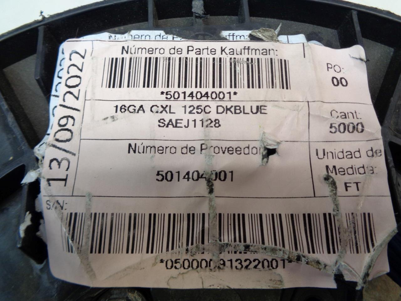 5000FT. WIRE 16 AWG GXL 125C 19x29 BC SAEJ1128 R31