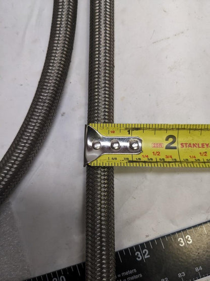 WEATHERHEAD S-10TW TEFLON SS HYDRAULIC HOSE 187' OAL 1/2" ID 5/8" OD NEW R5