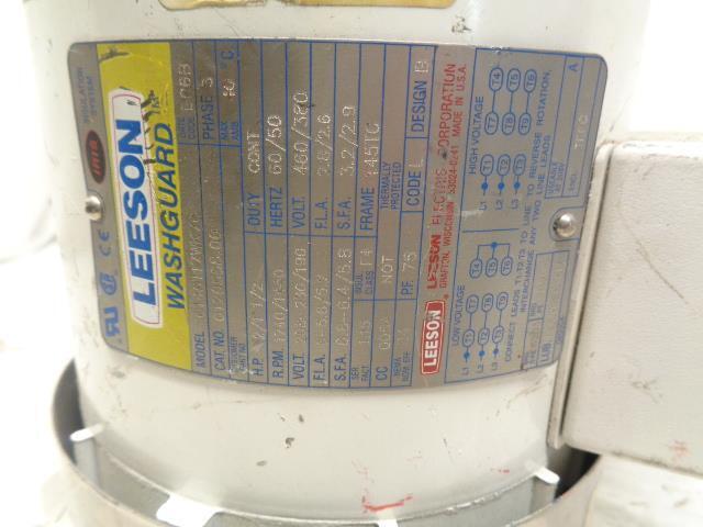 LEESON WASHGUARD C145T17WK7C G120588.00 3 PHASE MOTOR NEW J1