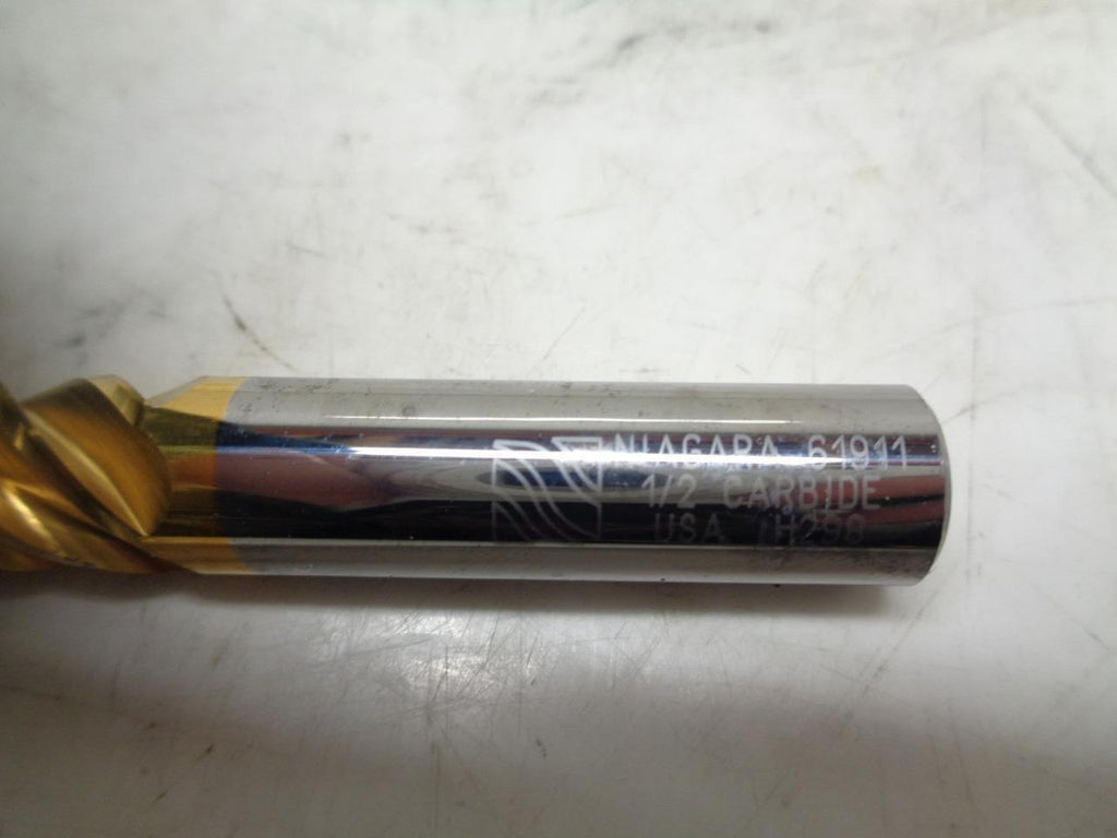 NEW NIAGARA 61911 CARBIDE END MILL 1/2"x5/8" 5 FLUTE R22T6BA