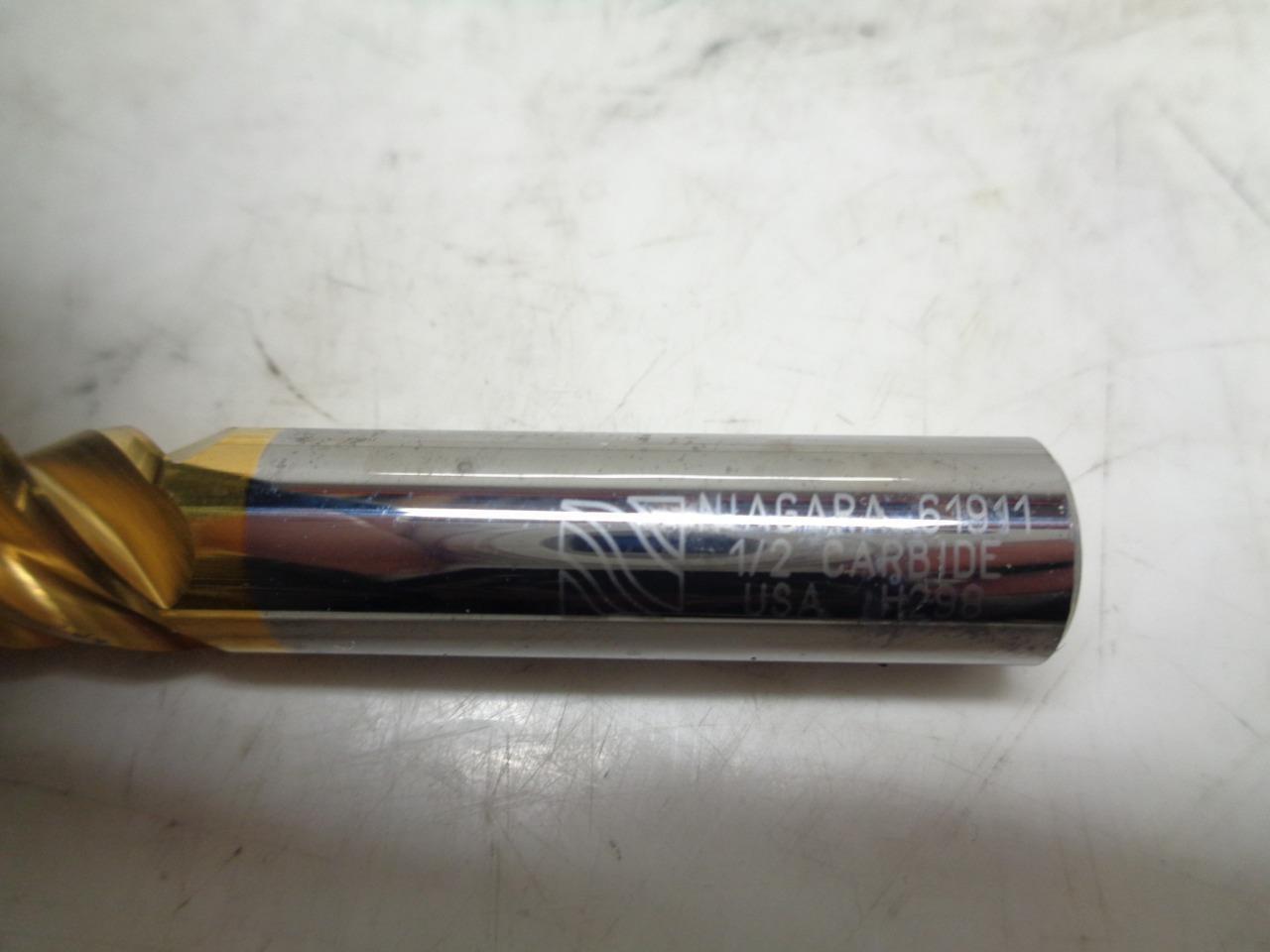 NEW NIAGARA 61911 CARBIDE END MILL 1/2"x5/8" 5 FLUTE R22T6BA