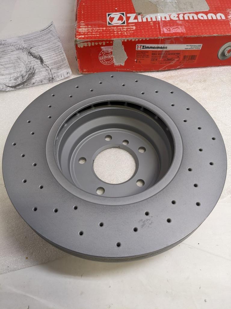 ZIMMERMANN 150.3441.52 FRONT DISC BRAKE ROTOR FOR BMW SPORT Z MIT ECE R90 NEW R3