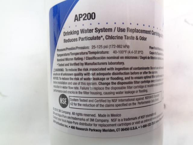 AQUA-PURE 5528901 AP200 3M UNDER SINK WATER FILTRATION SYSTEM NEW R29