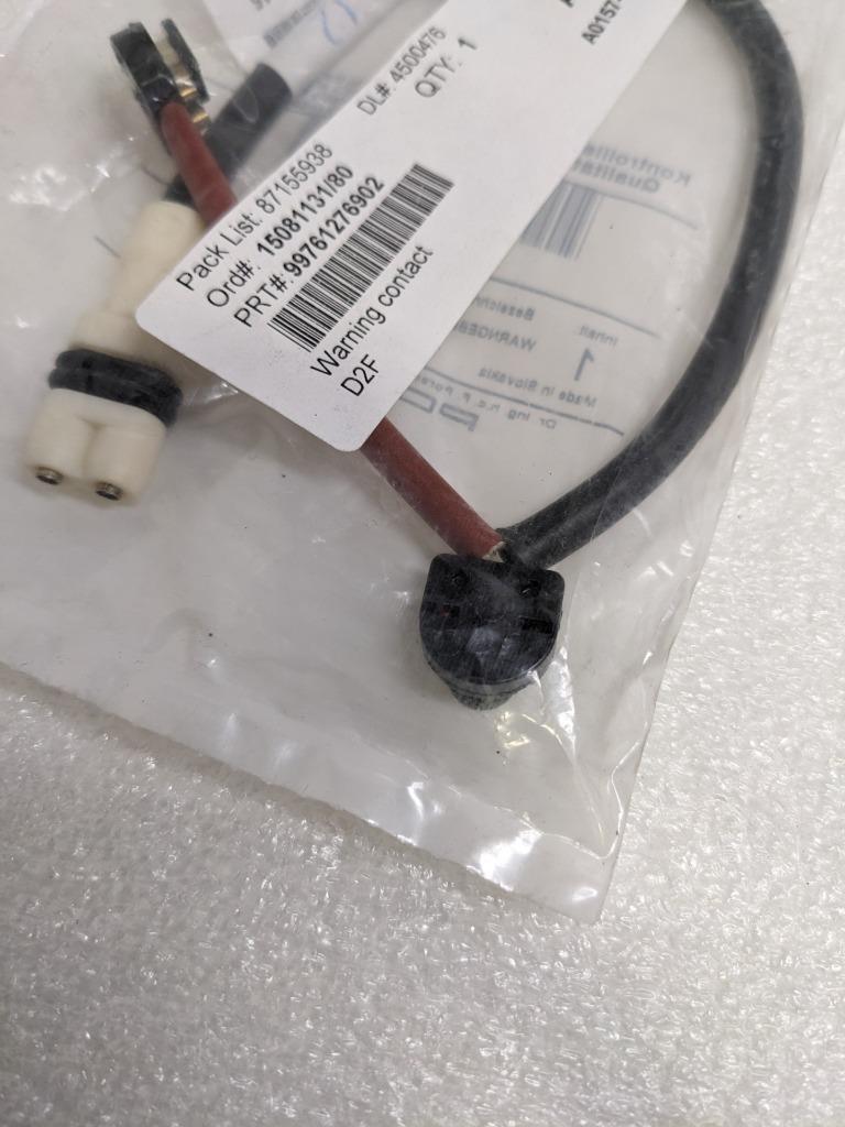 PORSCHE 99761276902 FRONT DISC BRAKE PAD WEAR SENSOR FOR 09-11 911 C NEW PGB2TB