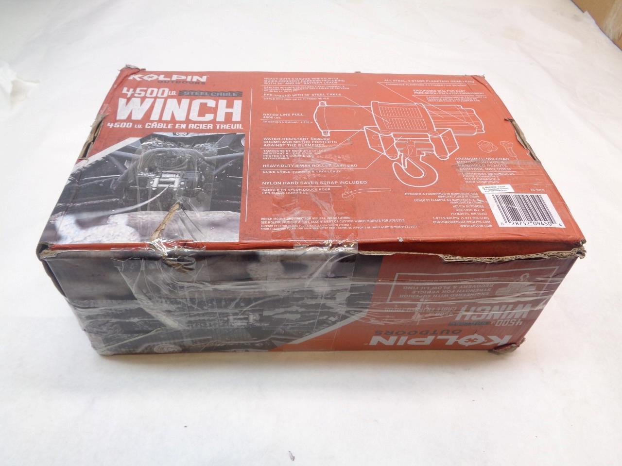 KOLPIN 4500LB STEEL CABLE WINCH 25-9450 R16