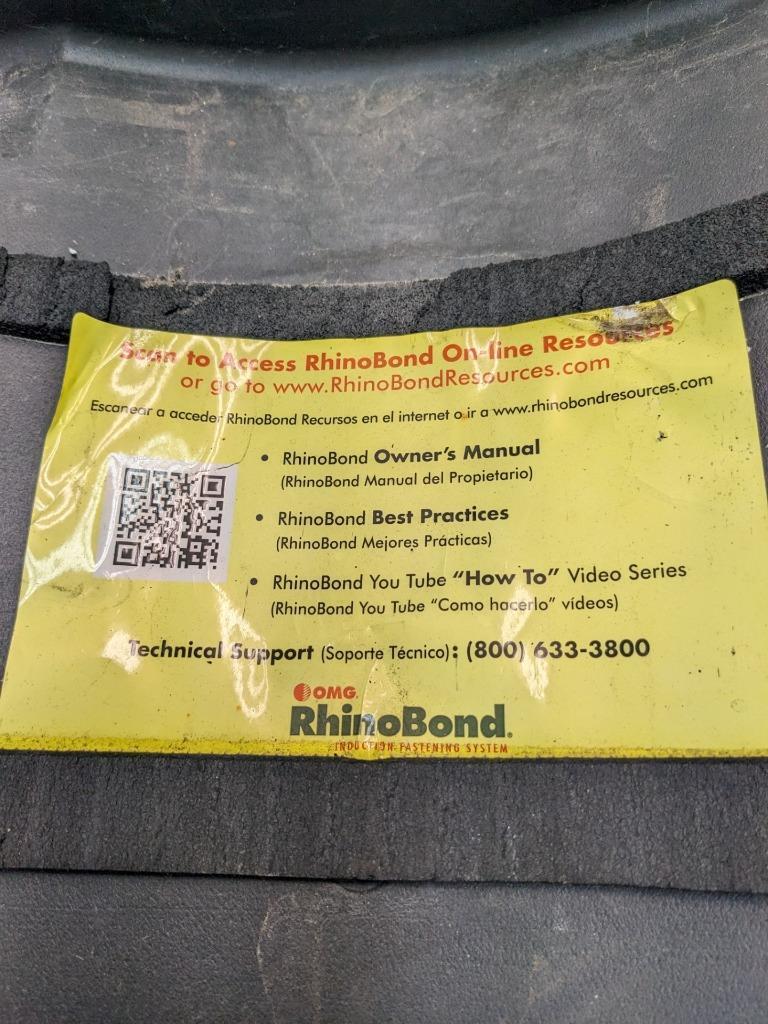 OMG RHINOBOND INDUCTION FASTENING SYSTEM MODEL 102 120 V W/CARRY CASE USED B2