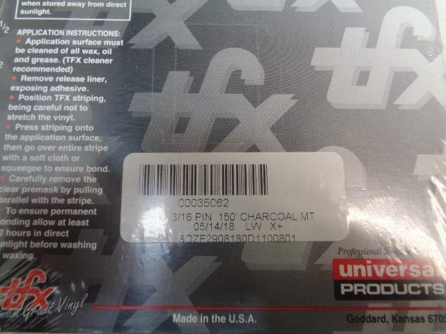 1 NEW UNIVERSAL PRODUCTS TFX 3/16 PIN 150' CHARCOAL MT 00035062 R7TE
