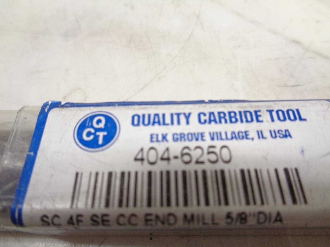 NEW QUALITY CARBIDE TOOL 404-6250 CARBIDE END MILL 5/8"x1-1/4" 4 FLUTE R22T6BM