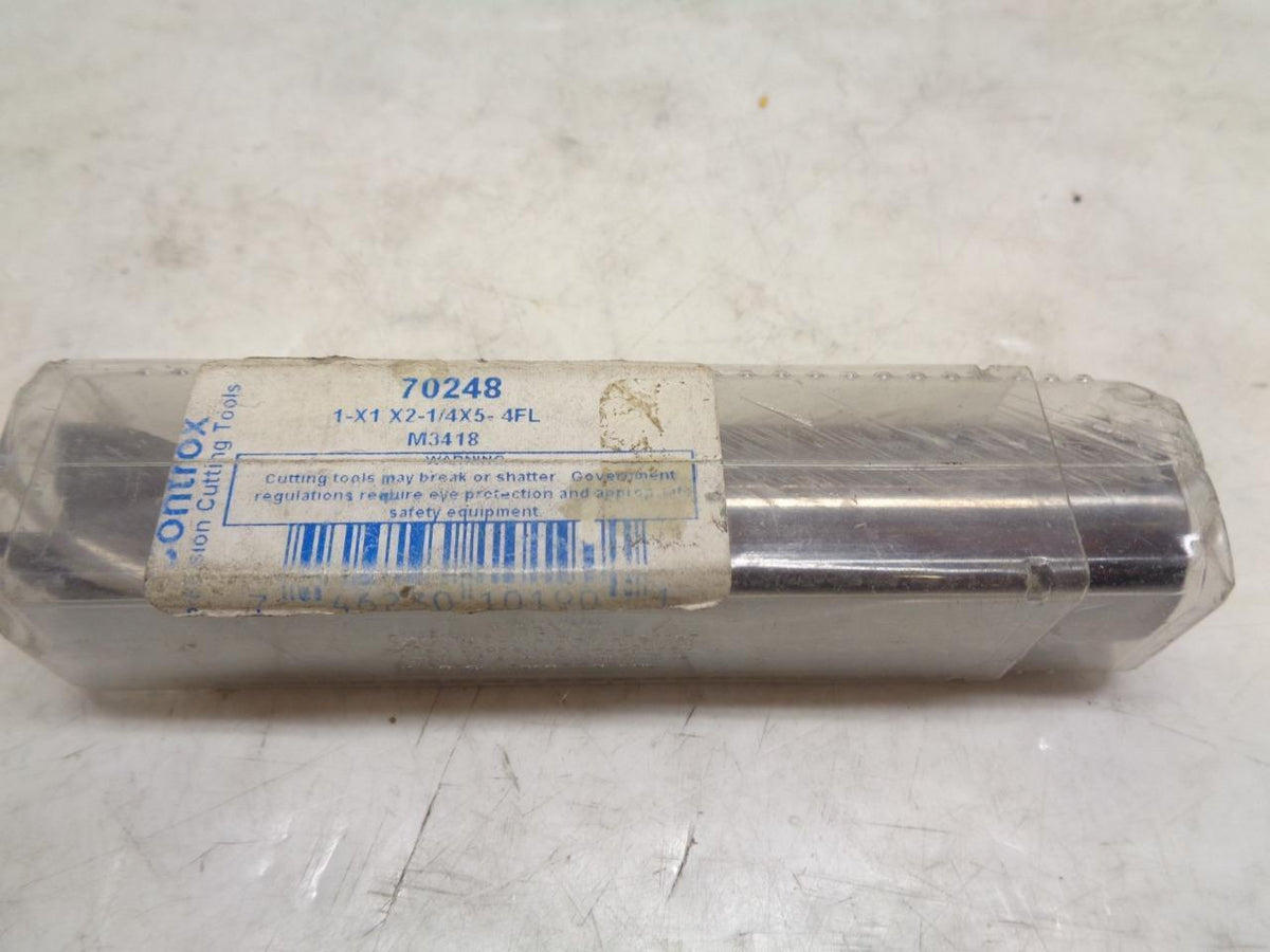 NEW CONTROX 70248 CARBIDE END MILL 1"x2-1/4" 4 FLUTE R22T6BM2