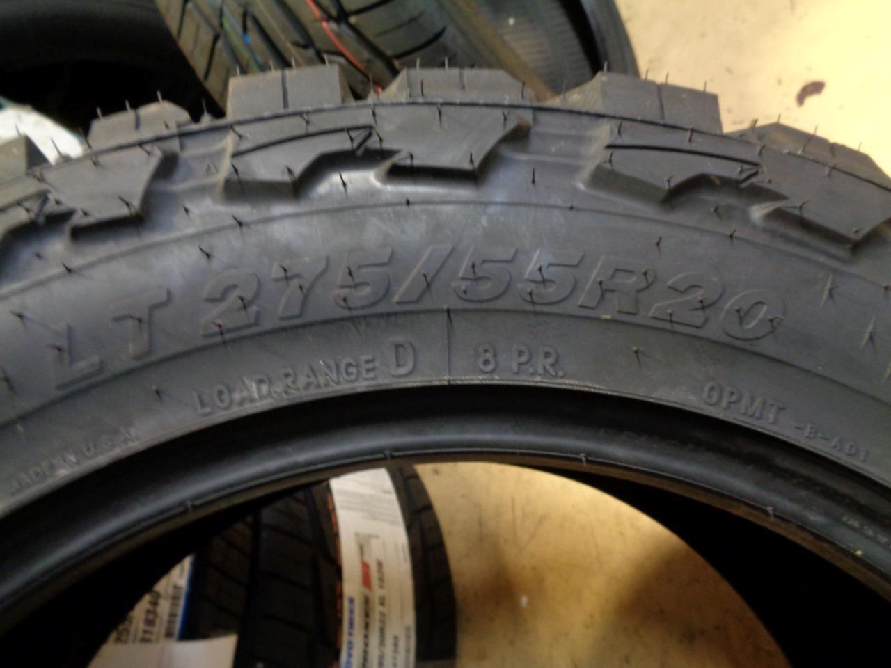 1 NEW TIRE TOYO OPEN COUNTRY MT BSW LT 275 55 20 115/112P LRD 8PLY 360670