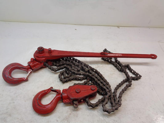 COFFING HOIST 6 TON MALLEABLE IRON ROLLER CHAIN RATCHET LEVER HOIST ZG-A NEW H1