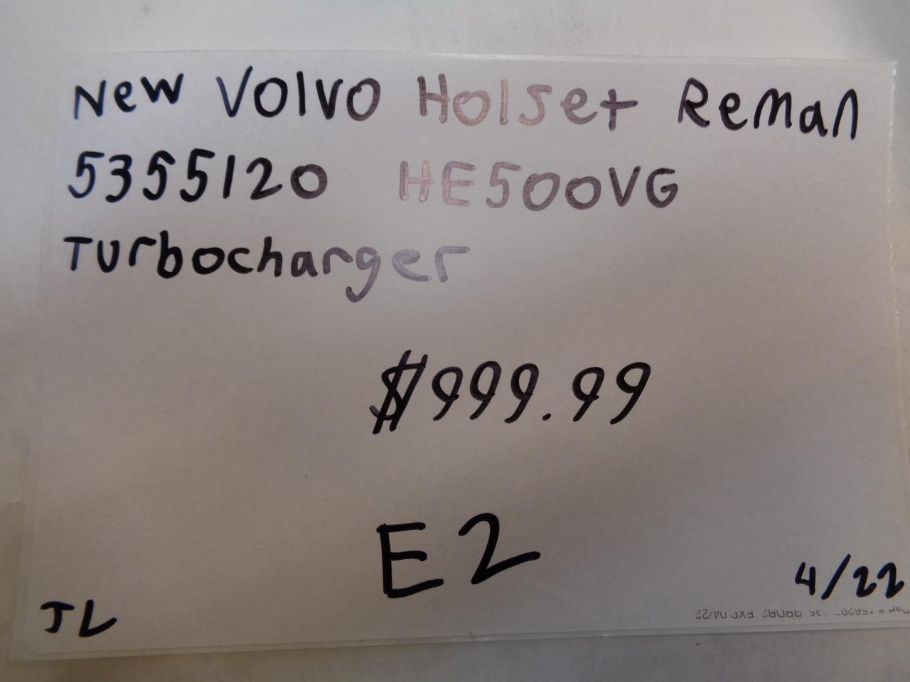 1 REMANUFACTURED VOLVO HOLSET HE500VG TURBOCHARGER E2