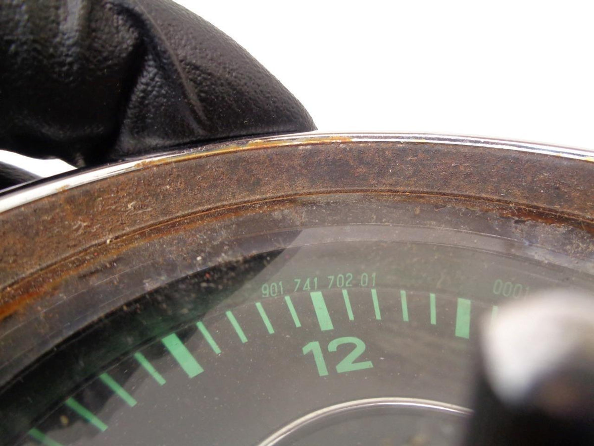 GENUINE PORSCHE 65-69 912 VDO GREEN 80MM CLOCK 90174170201 R23TE