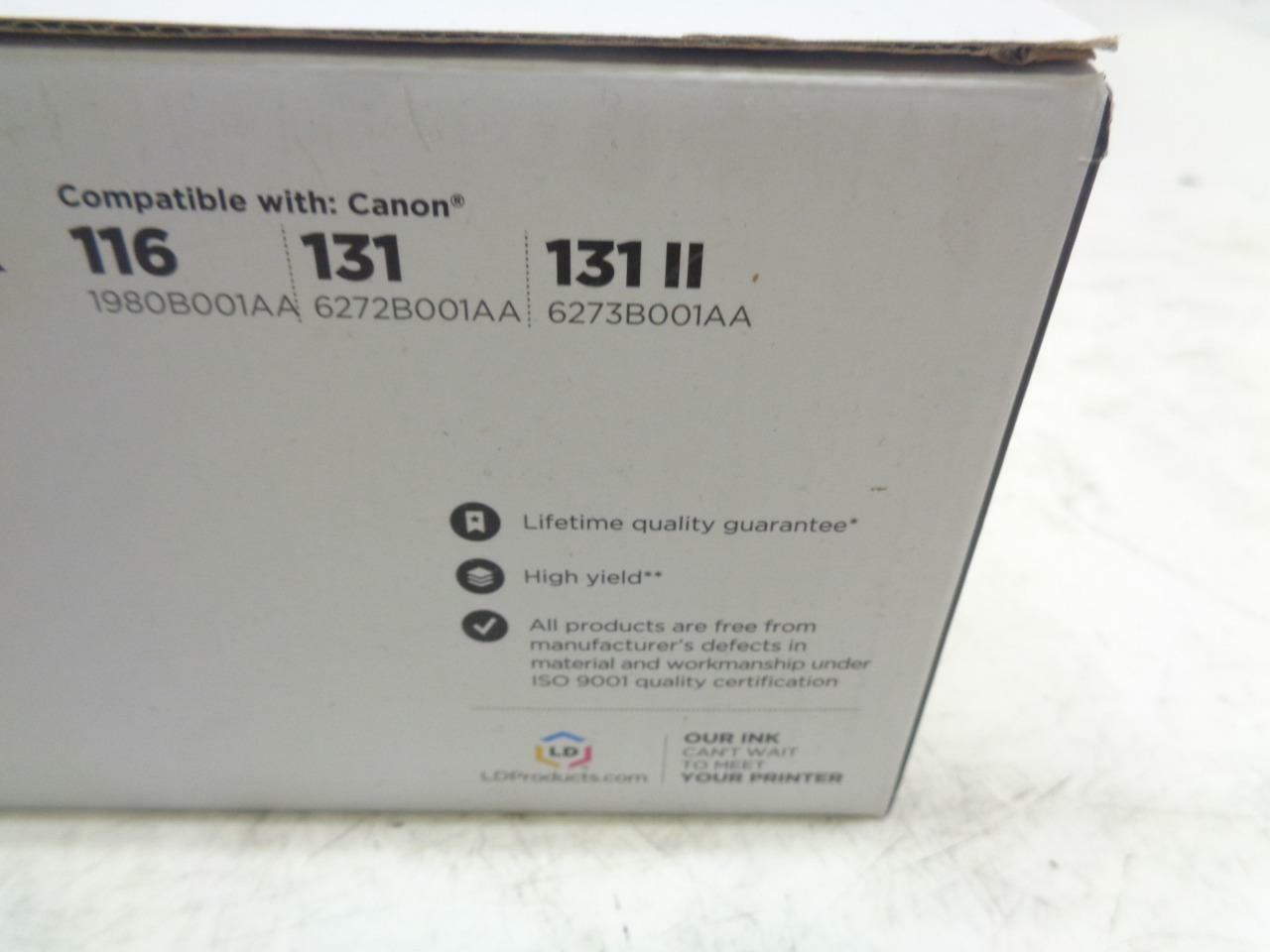 1 REMAN LD PRODUCTS BLACK TONER CARTRIDGE FOR HP 125A 128A & CANON 116, 131 SR