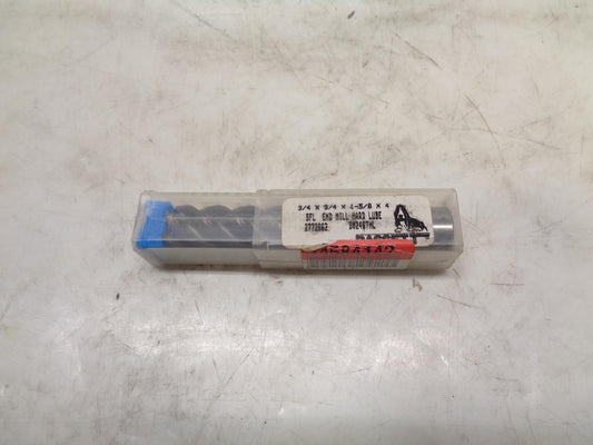 NEW BASSETT 3/4"x3/4"x1-5/8" CARBIDE END MILL HARD LUBE B02467HL 5 FLUTE R22T6BC