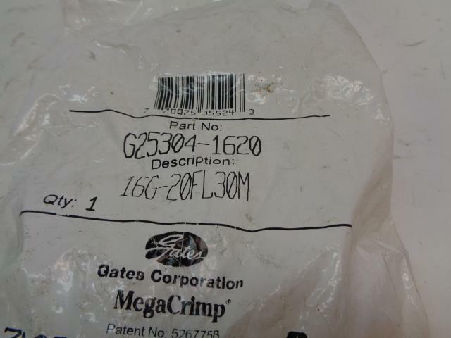 1 NEW GATES MEGA CRIMP CRIMP ON COUPLER O RING FLANGE G25304-1620 R10TC