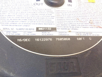 DBI-SALA EZ-LINE RETRACTABLE 60 FT LIFELINE 7605060 NEW H2