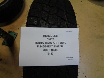 HERCULES TERRA TRAC A/T II OWL P 245 70 17 110T SL TIRE 09175 CQ4