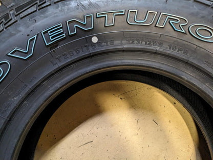 GT RADIAL ADVENTURO AT3 RWL LT 265 75 16 123/120S LRE 10PLY TIRE 100A1891 CQ2