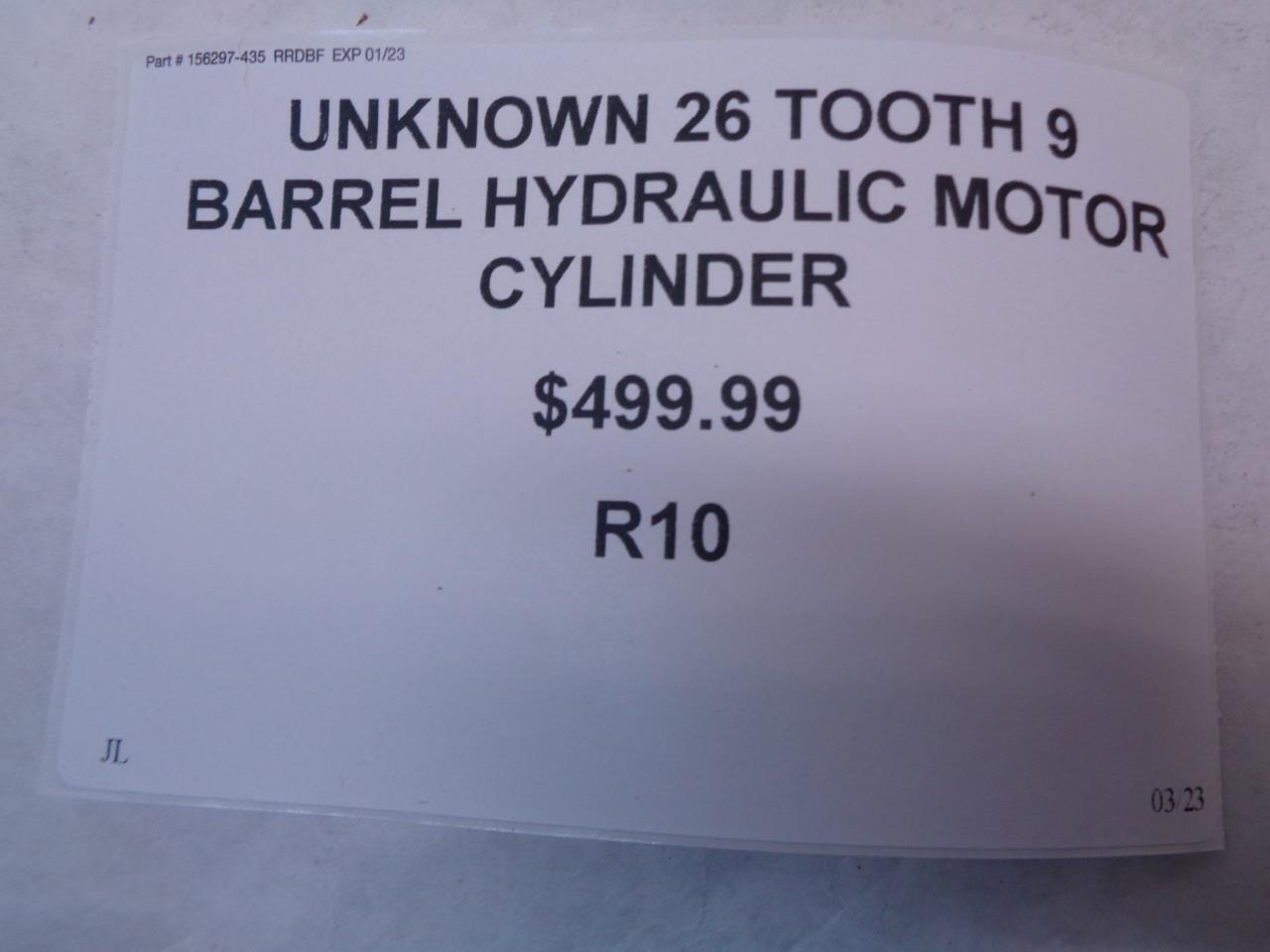 UNKNOWN 26 TOOTH 9 BARREL HYDRAULIC MOTOR CYLINDER PUMP R10