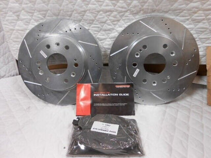 POWERSTOP 16-1363 CERAMIC BRAKE PADS & AR8654XL FRONT ROTORS FOR CHEVY R5