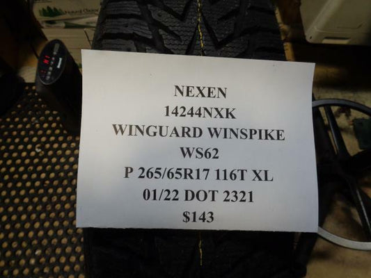 1 New NEXEN Winguard Winspike WS62 265 65 17 116T SL 14244NXK
