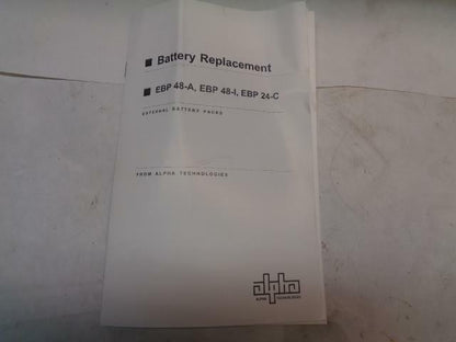 NEW ALPHA TECHNOLOGIES CFR SERIES ABP48AC w/33Ahr 032-051-21 POWER SUPPLY BSR
