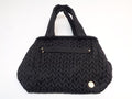 1 NEW HAPP PAIGE CARRYALL DIAPER BAG BLACK HERRINGBONE & GOLD ACCENT SR