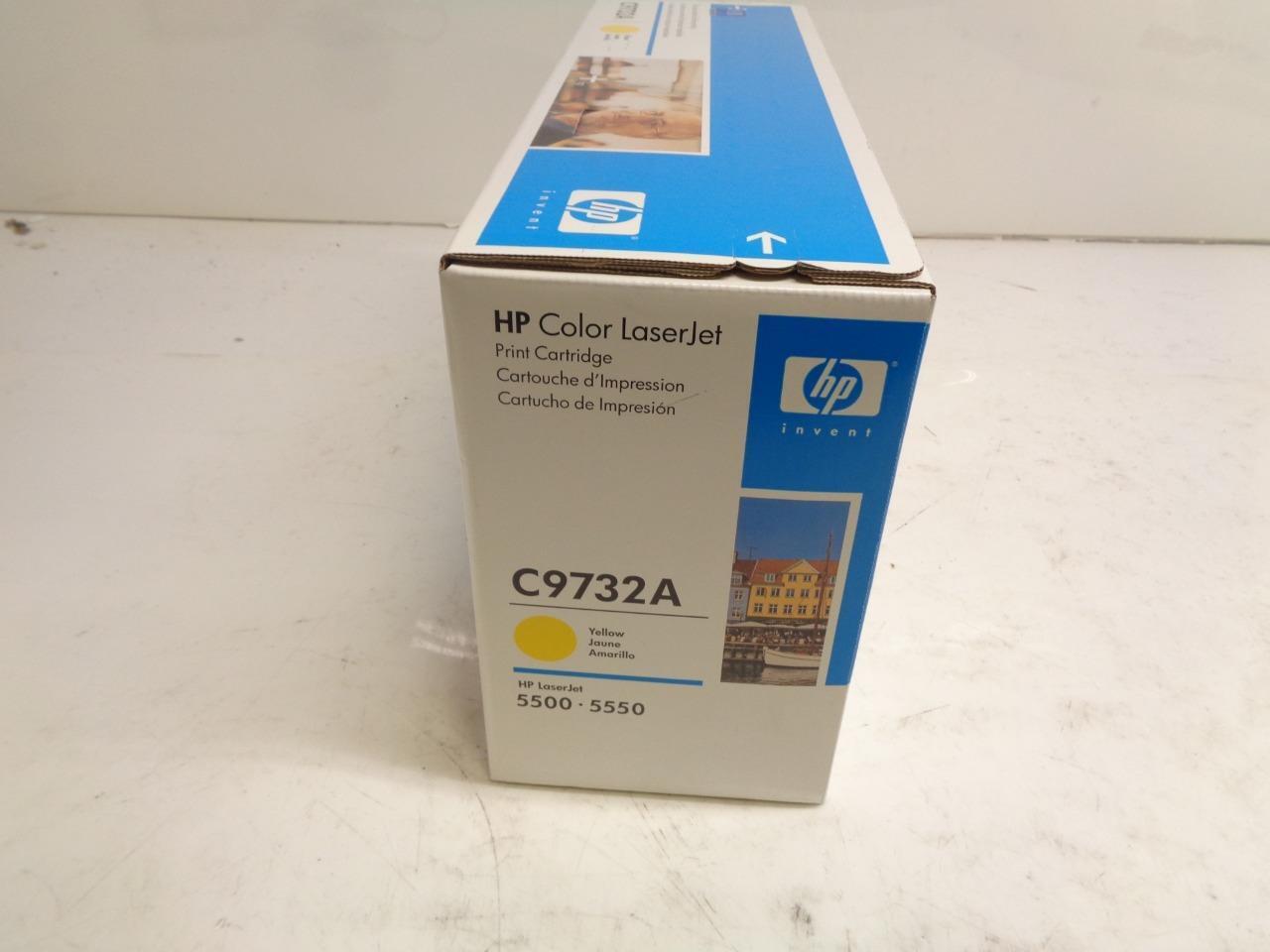 NEW HP YELLOW TONER CARTRIDGE C9732A FOR COLORJET 5500 5550 SR