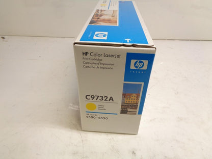NEW HP YELLOW TONER CARTRIDGE C9732A FOR COLORJET 5500 5550 SR