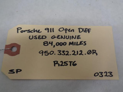 Porsche 911 Open Diff USED GENUINE 84,000 Miles 950.332.212.0R R25T6