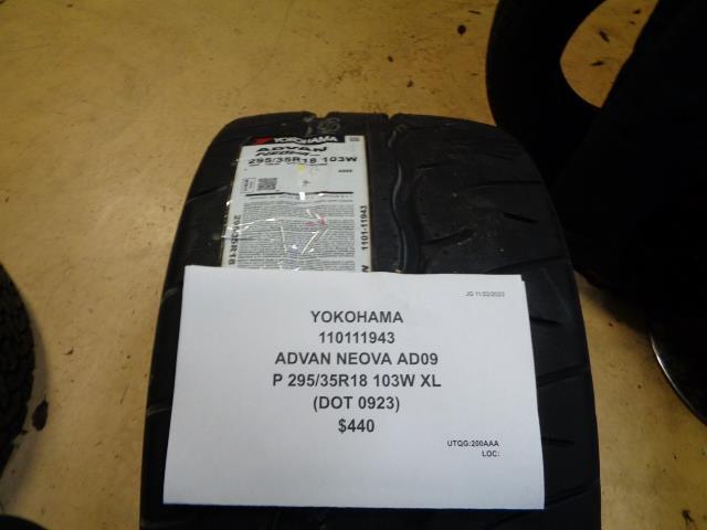 YOKOHAMA ADVAN NEOVA AD09 P 295 35 18 103W XL TIRE 110111943 BQ4