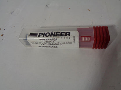 PIONEER 1/2 SE 4FL STUB VI W/FL ALCRO S/C MICROGRAIN END MILL C765017 NEW R29